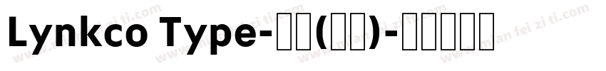 Lynkco Type-普通(西方)字体转换